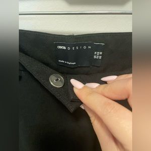 Asos design black tailored cigarette pants